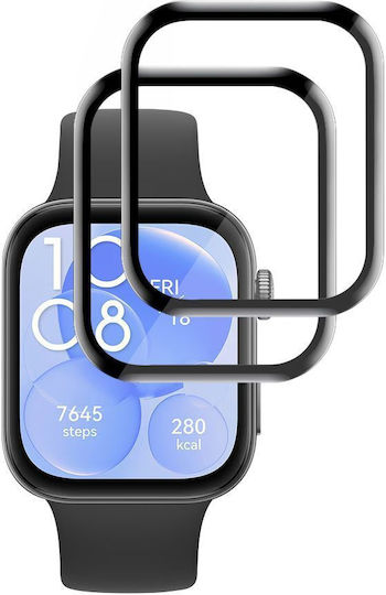 Techsuit Nano Flex Full Face Tempered Glass για το Huawei Watch Fit 3 / Fit 4 2τμχ
