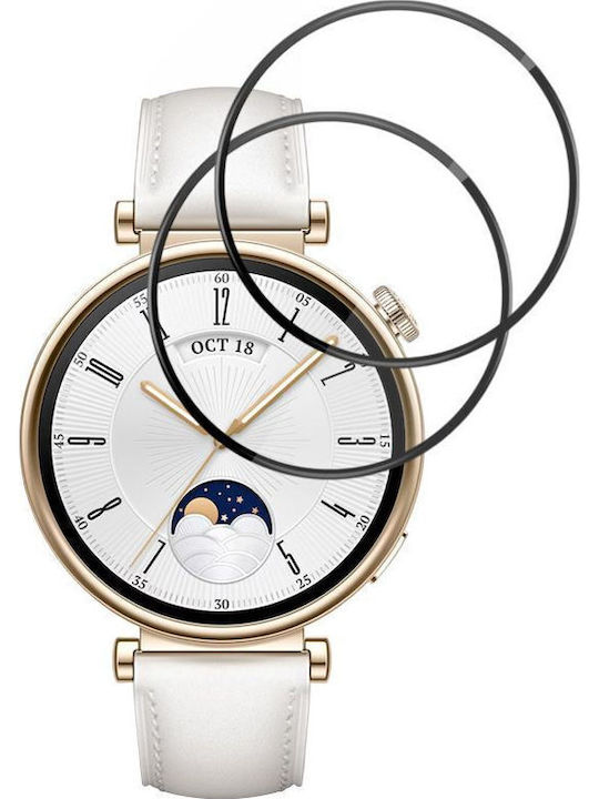Techsuit Nano Flex Full Face Tempered Glass για το Huawei Watch GT 4 41mm 2τμχ