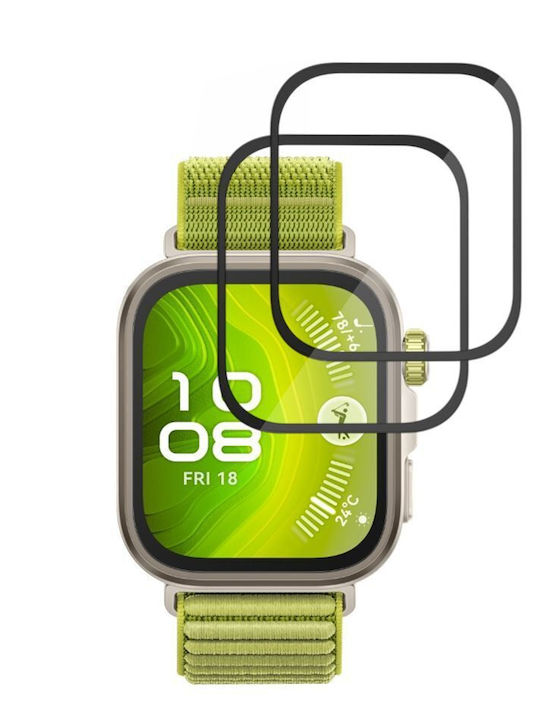 Techsuit Нано Флекс Закалено Стъкло За Цялото Лице За Huawei Watch Fit 4 Pro 2 Бр