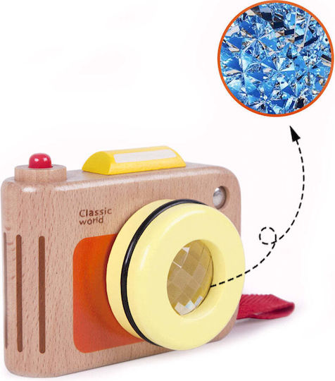 Wooden Kids Toy My First Camera 9+ Months 10x7.5x5cm Classic World
