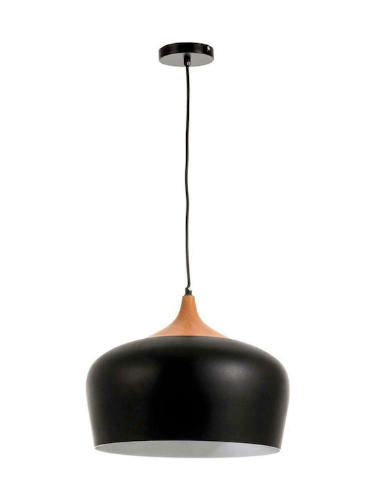 Inlight 4387 Hängelampe Schwarz Glocke mit Fassung E27