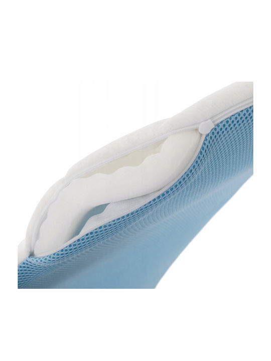 vidaXL Hundebett Rund Blau