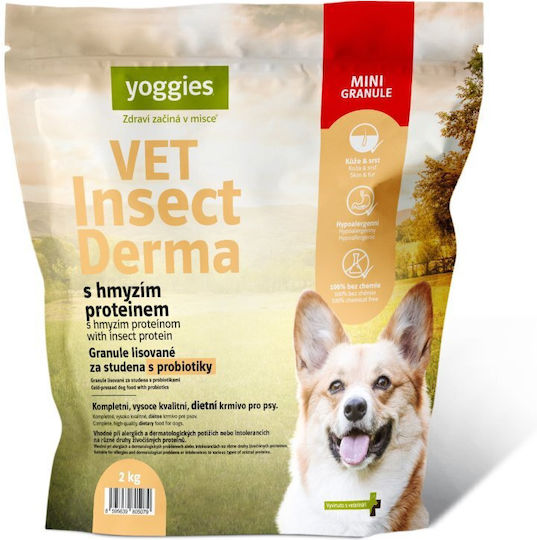 Dry Dog Food Vet Insect Derma Insect Protein & Probiotics Cold Pressed Yoggies Normal 5 Kg