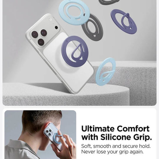 Spigen Ring-Halter für Handy in Hellblau Farbe AMP11368