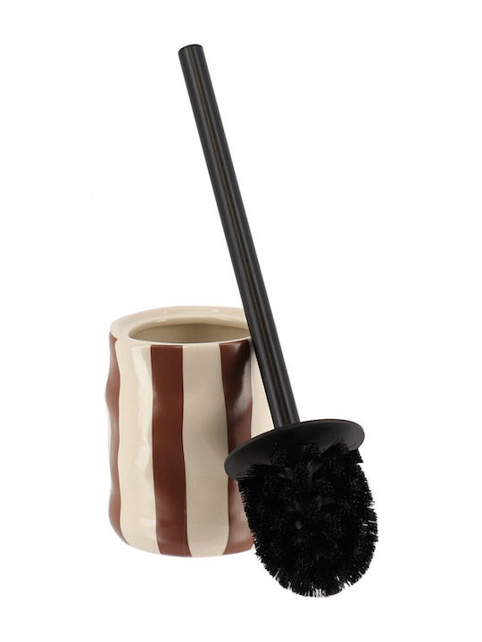 Atmosphera Brown Plastic Bathroom Toilet Brush