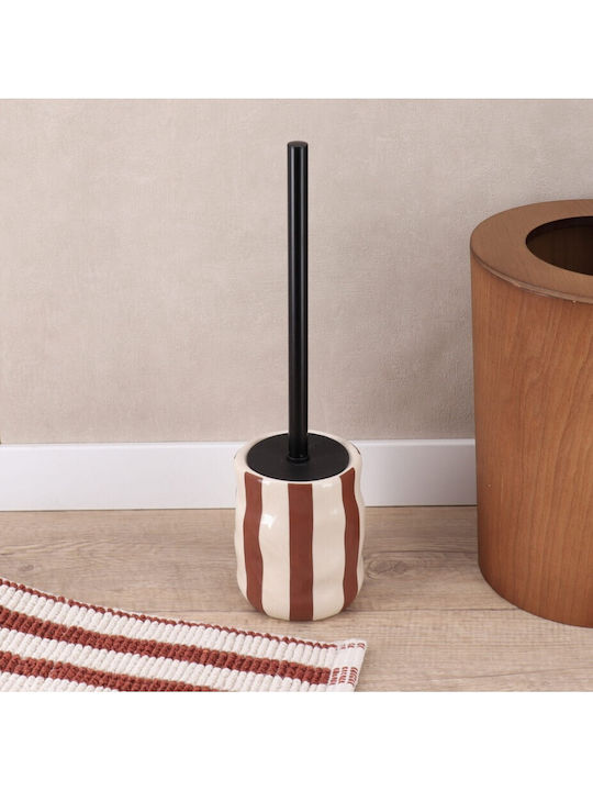 Atmosphera Brown Plastic Bathroom Toilet Brush
