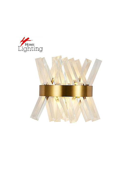 Home Lighting Astra Ceiling Pendant Light Gold with E14 Socket 25x30x30cm