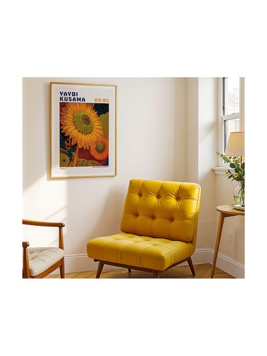 Poster Yayoi Kusama Sunflower Field Art407 50cm X 70cm