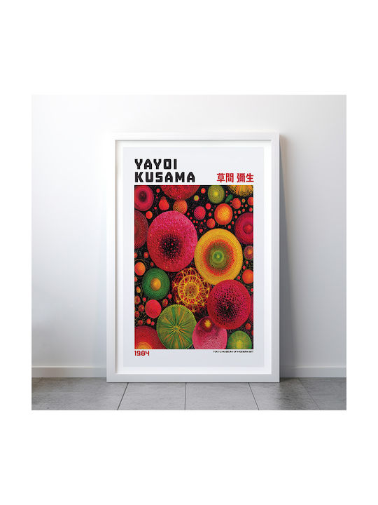 Poster Yayoi Kusama Mushrooms Dandelions Art400 30cm X 40cm