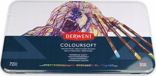 Sternstift Starpak Derwent Coloursoft Mittlere 72 Stück Metallbox