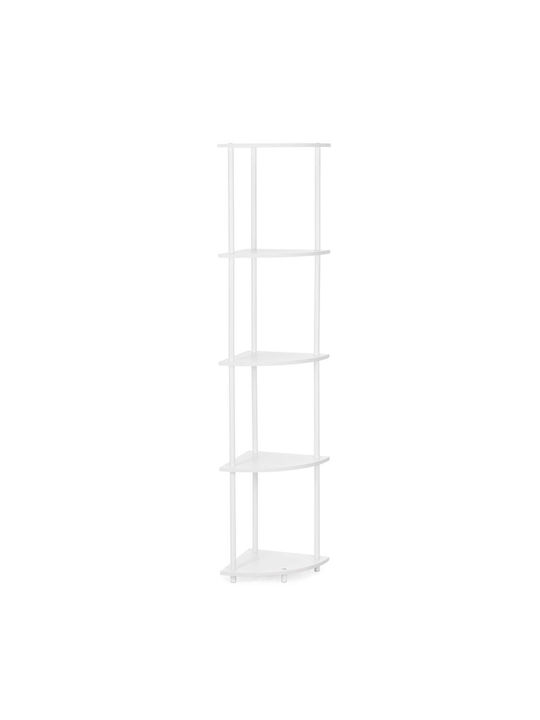 Bibliotecă De Pardoseală Albă 30x30x147cm