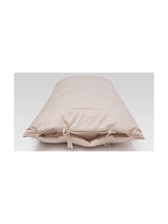 Valeria Home Μαξιλαροθήκη Καπιτονέ Εκρού 50x75εκ.