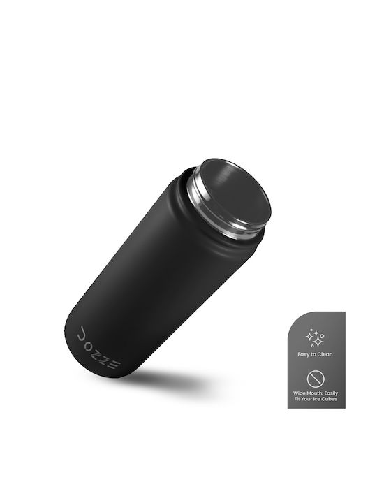 Dozze Αθλητικό Παγούρι Ανοξείδωτο 530ml Μαύρο