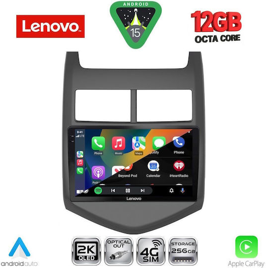 Lenovo Ηχοσύστημα Αυτοκινήτου για BMW X1 / X3 / X4 Chevrolet Aveo 2011-2014 (Bluetooth/USB/WiFi/GPS/Apple-Carplay/Android-Auto) με Οθόνη Αφής 9"