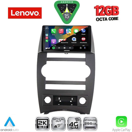 Lenovo Ηχοσύστημα Αυτοκινήτου για BMW X1 / X3 / X4 Jeep Commander 2007-2009 (Bluetooth/USB/WiFi/GPS/Apple-Carplay/Android-Auto) με Οθόνη Αφής 9"