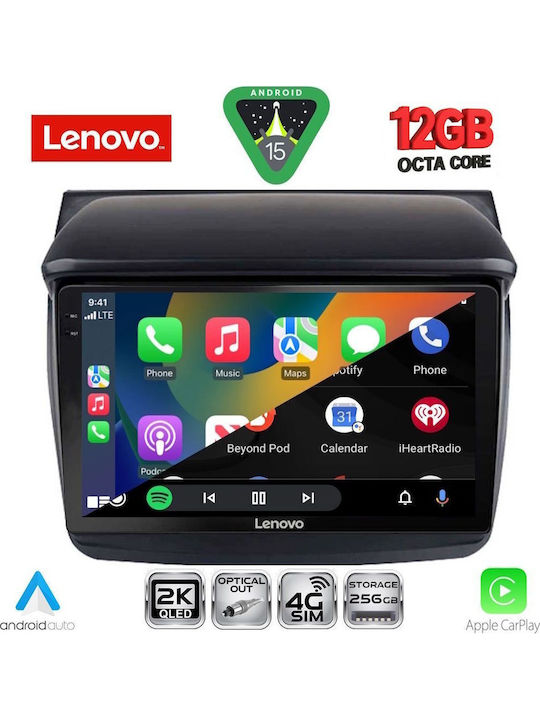 Lenovo Car Audio System for Mitsubishi L200 BMW X1 / X3 / X4 2006-2015 (Bluetooth/USB/WiFi/GPS/Apple CarPlay/Android Auto) with 9" Touch Screen