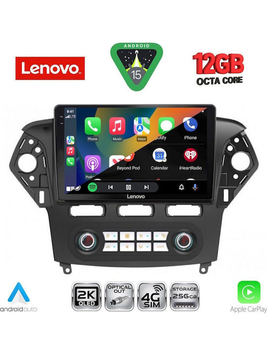Lenovo Car Audio System for BMW X1 X3 X4 Ford Mondeo 2011-2013 with Clima Bluetooth USB Wi-Fi GPS Apple CarPlay Android Auto with Touch Screen 10" LENOVO SSZ 12163 CPA Clima