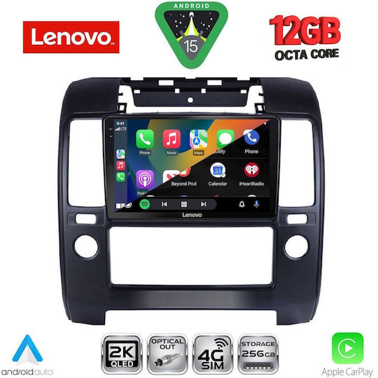 Lenovo Ηχοσύστημα Αυτοκινήτου για BMW X1 / X3 / X4 Nissan Navara 2006-2011 με A/C (Bluetooth/USB/WiFi/GPS/Apple-Carplay/Android-Auto) με Οθόνη Αφής 9"