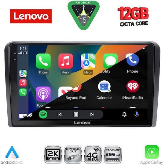 Lenovo Car Audio System for Suzuki Vitara BMW X1 / X3 / X4 2000-2005 Bluetooth USB WiFi GPS Apple CarPlay Android Auto with 9" Touch Screen