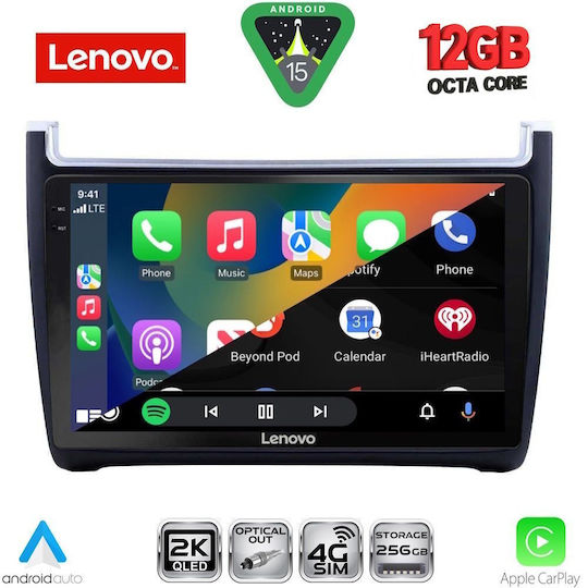 Lenovo Ηχοσύστημα Αυτοκινήτου για BMW X1 / X3 / X4 Volkswagen Polo 2014-2017 (Bluetooth/USB/WiFi/GPS/Apple-Carplay/Android-Auto) με Οθόνη Αφής 9"