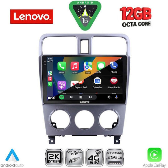 Lenovo Ηχοσύστημα Αυτοκινήτου για BMW X1 / X3 / X4 Subaru Forester 2002-2008 (Bluetooth/USB/WiFi/GPS/Apple-Carplay/Android-Auto) με Οθόνη Αφής 9"
