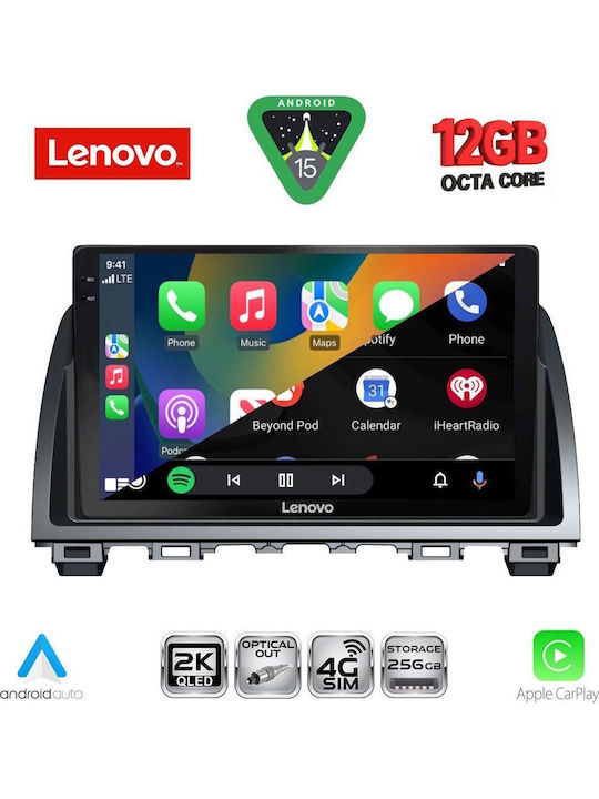 Lenovo Car Audio System for BMW X1 / X3 / X4 Mazda 6 2012-2017 (Bluetooth/USB/WiFi/GPS/Apple CarPlay/Android Auto) with 9" Touch Screen