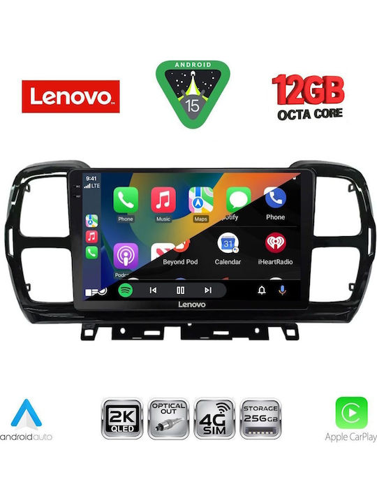 Lenovo Car Audio System for Citroen C5 Aircross BMW X1 / X3 / X4 2017-2021 (Bluetooth/USB/WiFi/GPS/Apple CarPlay/Android Auto) with 9" Touch Screen
