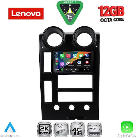 Lenovo Ηχοσύστημα Αυτοκινήτου για BMW X1 / X3 / X4 Hummer H2 2001-2007 (Bluetooth/USB/WiFi/GPS/Apple-Carplay/Android-Auto) με Οθόνη Αφής 9"