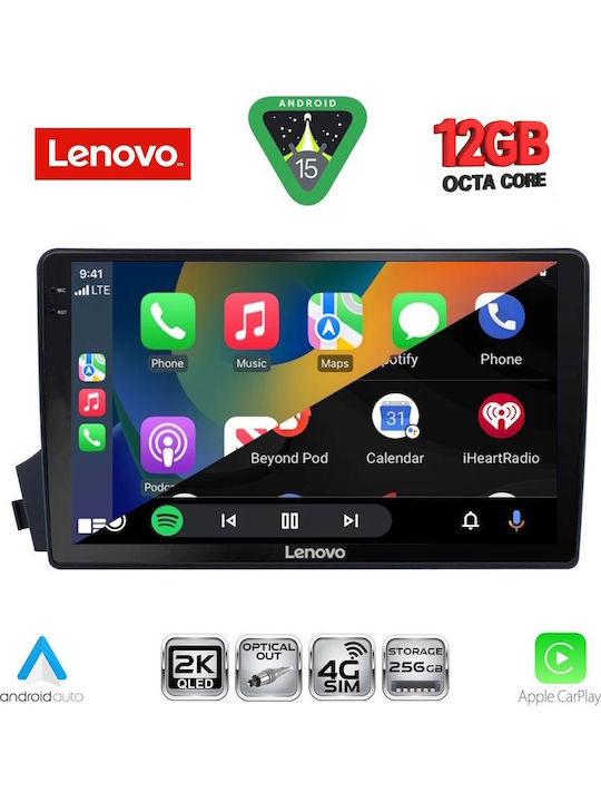 Lenovo Car Audio System for BMW X1 / X3 / X4 Ssangyong Actyon / Kyron 2006-2015 (Bluetooth/USB/WiFi/GPS/Apple CarPlay/Android Auto) with 9" Touch Screen