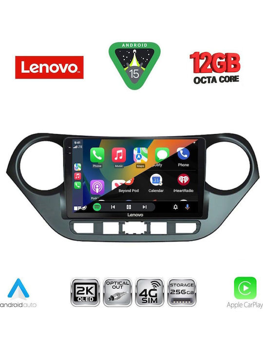Lenovo Car Audio System for BMW X1 / X3 / X4 Hyundai i10 2014-2020 (Bluetooth/USB/WiFi/GPS/Apple CarPlay/Android Auto) with 9" Touch Screen