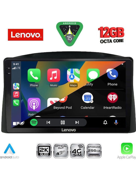 Lenovo Car Audio System for BMW X1 / X3 / X4 Jeep Grand Cherokee 2005-2007 (Bluetooth/USB/WiFi/GPS/Apple CarPlay/Android Auto) with 10" Touch Screen