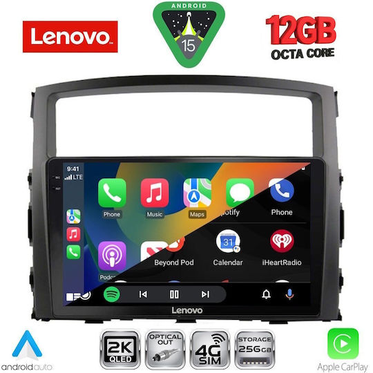 Lenovo Ηχοσύστημα Αυτοκινήτου για Mitsubishi Pajero BMW X1 / X3 / X4 2006-2013 (Bluetooth/USB/WiFi/GPS/Apple-Carplay/Android-Auto) με Οθόνη Αφής 9"