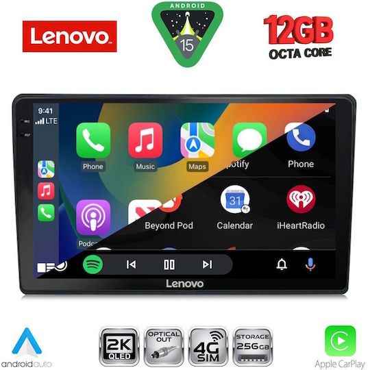 Lenovo Car Audio System for Toyota Yaris BMW X1 / X3 / X4 1999-2006 Bluetooth USB WiFi GPS Apple CarPlay Android Auto with 9" Touch Screen