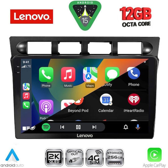 Lenovo Car Audio System for BMW X1 / X3 / X4 Kia Picanto 2004-2008 (Bluetooth/USB/WiFi/GPS/Apple CarPlay/Android Auto) with 9" Touch Screen