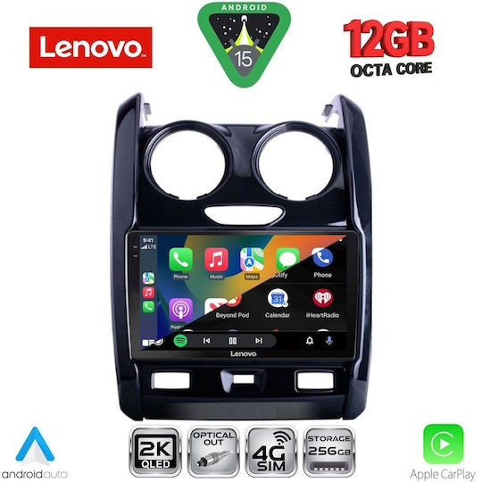 Lenovo Car Audio System for BMW X1 / X3 / X4 Dacia Duster 2012-2019 (Bluetooth/USB/WiFi/GPS/Apple CarPlay/Android Auto) with 9" Touch Screen