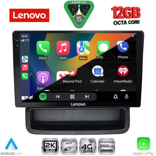 Lenovo Car Audio System for Opel Vivaro Renault Trafic BMW X1 / X3 / X4 Nissan Primastar 2004-2015 (Bluetooth/USB/WiFi/GPS/Apple CarPlay/Android Auto) with 10" Touch Screen