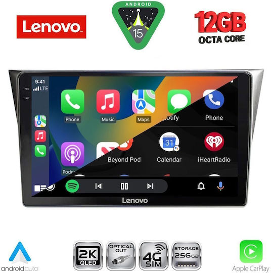 Lenovo Car Audio System for BMW X1 / X3 / X4 Subaru Impreza 2002-2008 (Bluetooth/USB/WiFi/GPS/Apple CarPlay/Android Auto) with 9" Touch Screen