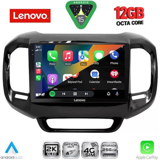 Lenovo Ηχοσύστημα Αυτοκινήτου για Fiat Toro BMW X1 / X3 / X4 2017-2026 (Bluetooth/USB/WiFi/GPS/Apple-Carplay/Android-Auto) με Οθόνη Αφής 9"