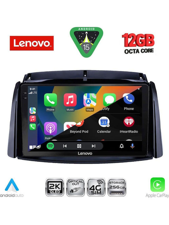 Lenovo Car Audio System for Renault Koleos BMW X1 / X3 / X4 2006-2016 Bluetooth USB WiFi GPS Apple CarPlay Android Auto with 9" Touch Screen