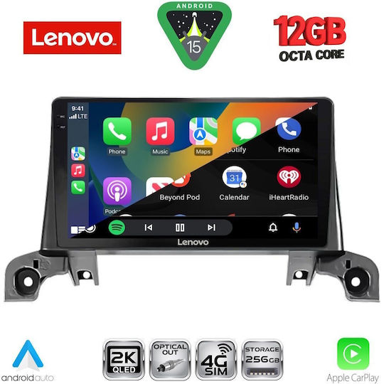 Lenovo Ηχοσύστημα Αυτοκινήτου για Peugeot 3008 BMW X1 / X3 / X4 2016 (Bluetooth/USB/WiFi/GPS/Apple-Carplay/Android-Auto) με Οθόνη Αφής 9"