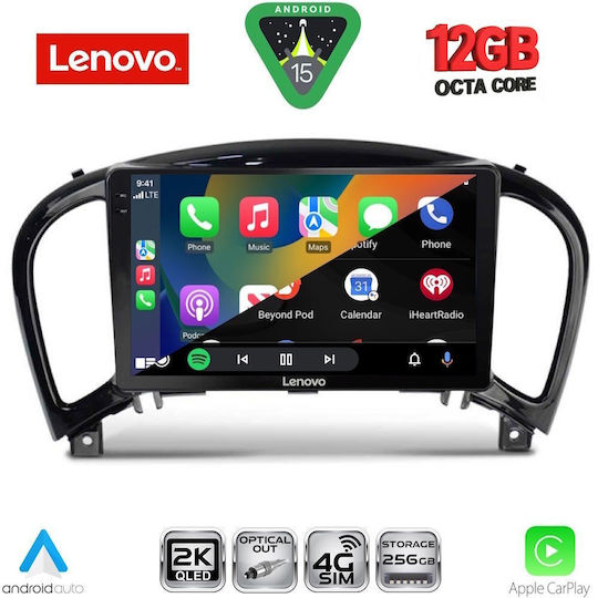 Lenovo Ηχοσύστημα Αυτοκινήτου για BMW X1 / X3 / X4 Nissan Juke 2009-2020 (Bluetooth/USB/WiFi/GPS/Apple-Carplay/Android-Auto) με Οθόνη Αφής 9"