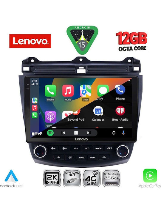 Lenovo Car Audio System for BMW X1 / X3 / X4 Honda Accord 2003-2007 Bluetooth USB WiFi GPS Apple CarPlay Android Auto with 10" Touch Screen