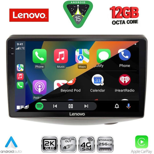 Lenovo Ηχοσύστημα Αυτοκινήτου για Toyota Yaris BMW X1 / X3 / X4 1999-2006 (Bluetooth/USB/WiFi/GPS/Apple-Carplay/Android-Auto) με Οθόνη Αφής 9"
