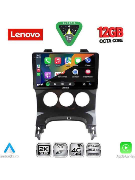 Lenovo Car Audio System for Peugeot 3008 BMW X1 / X3 / X4 2008-2016 with A/C (Bluetooth/USB/WiFi/GPS/Apple CarPlay/Android Auto) with 9" Touch Screen