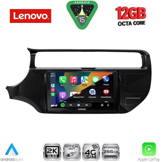 Lenovo Car Audio System for BMW X1 / X3 / X4 Kia Rio 2015-2018 (Bluetooth/USB/WiFi/GPS/Apple CarPlay/Android Auto) with 9" Touch Screen