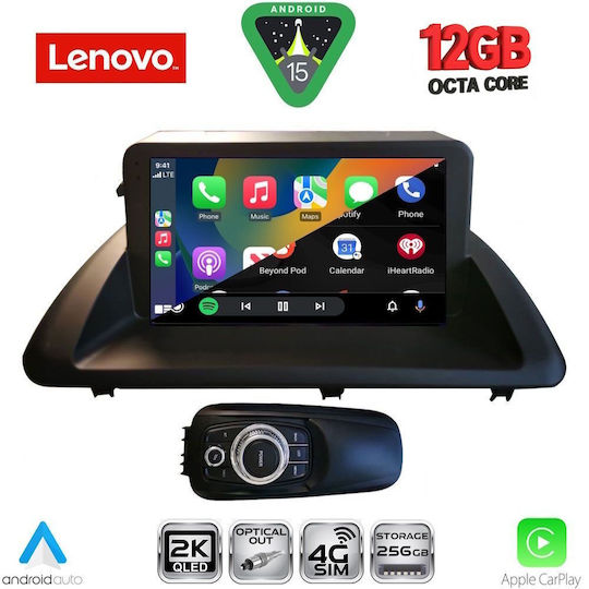 Lenovo Ηχοσύστημα Αυτοκινήτου για BMW X1 / X3 / X4 Lexus CT 2011-2020 (Bluetooth/USB/WiFi/GPS/Apple-Carplay/Android-Auto) με Οθόνη Αφής 9"