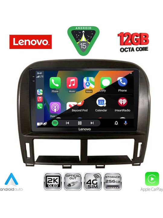 Lenovo Car Audio System for BMW X1 / X3 / X4 Jaguar XF Lexus LS 2000-2006 Bluetooth USB WiFi GPS Apple CarPlay Android Auto with 9" Touch Screen