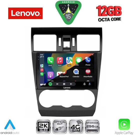 Lenovo Car Audio System for BMW X1 / X3 / X4 Subaru Forester / Impreza 2013-2019 (Bluetooth/USB/WiFi/GPS/Apple CarPlay/Android Auto) with 9" Touch Screen