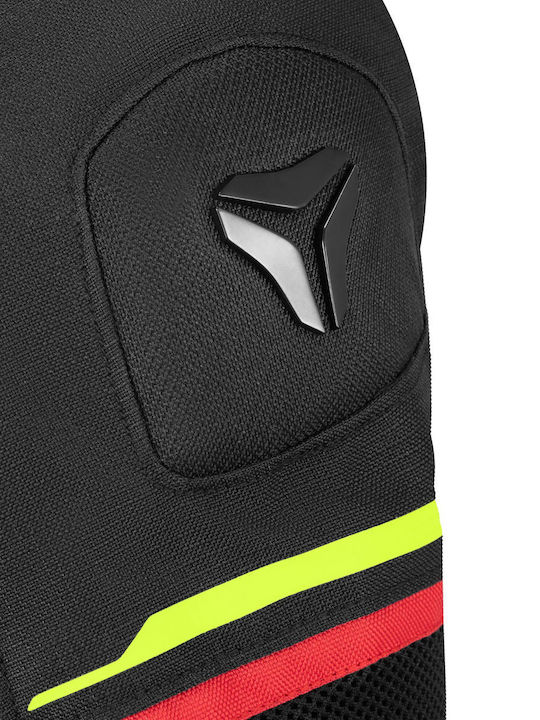 Seca Airflow III Summer Men's Riding Jacket Black/Red/Fluo