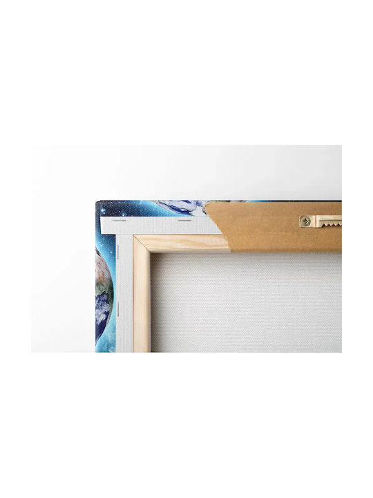 Πίνακας Καμβά Πλανήτης Γή Knv310 65cm X 65cm